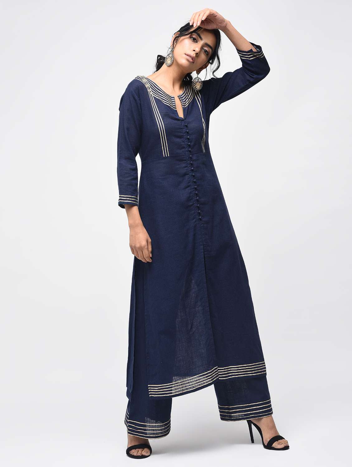 gota patti kurta with palazzo set