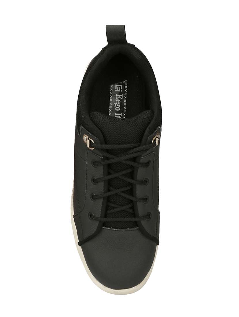 black leather lace up sneakers - 15927591 -  Standard Image - 3