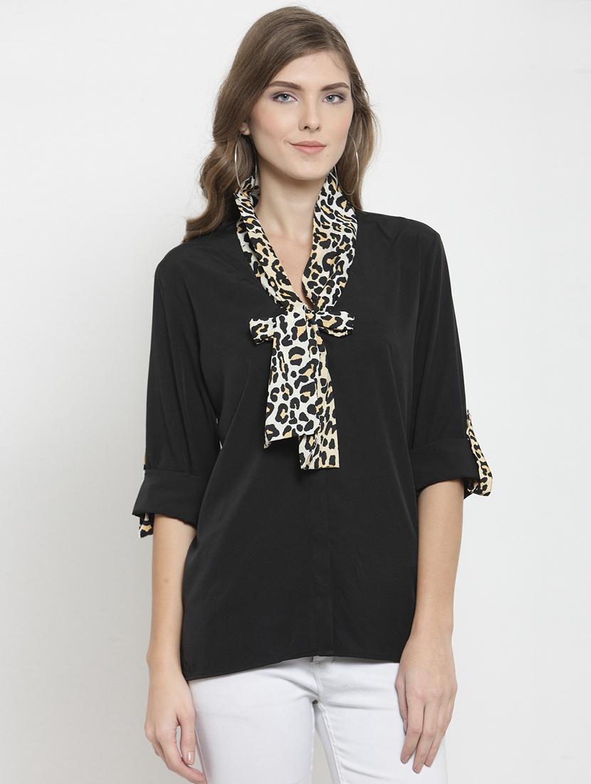 tie up detail high low tunic - 15927600 - Zoom Image - 0