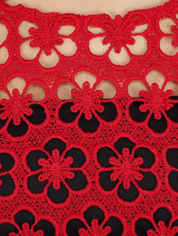 tasseled hem crochet top - 15931478 - Standard Image - 3