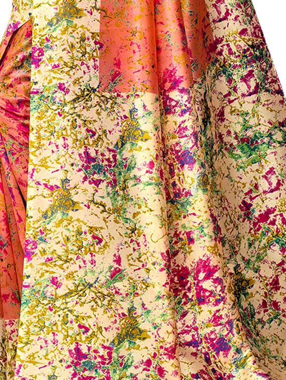 abstract printed mysore silk saree with blouse - 15932579 - Standard Image - 3