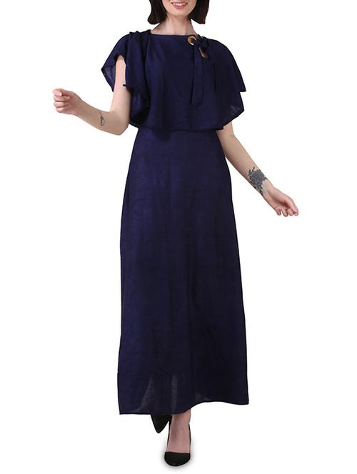 eyelet detail overlay maxi dress - 15933098 -  Standard Image - 0