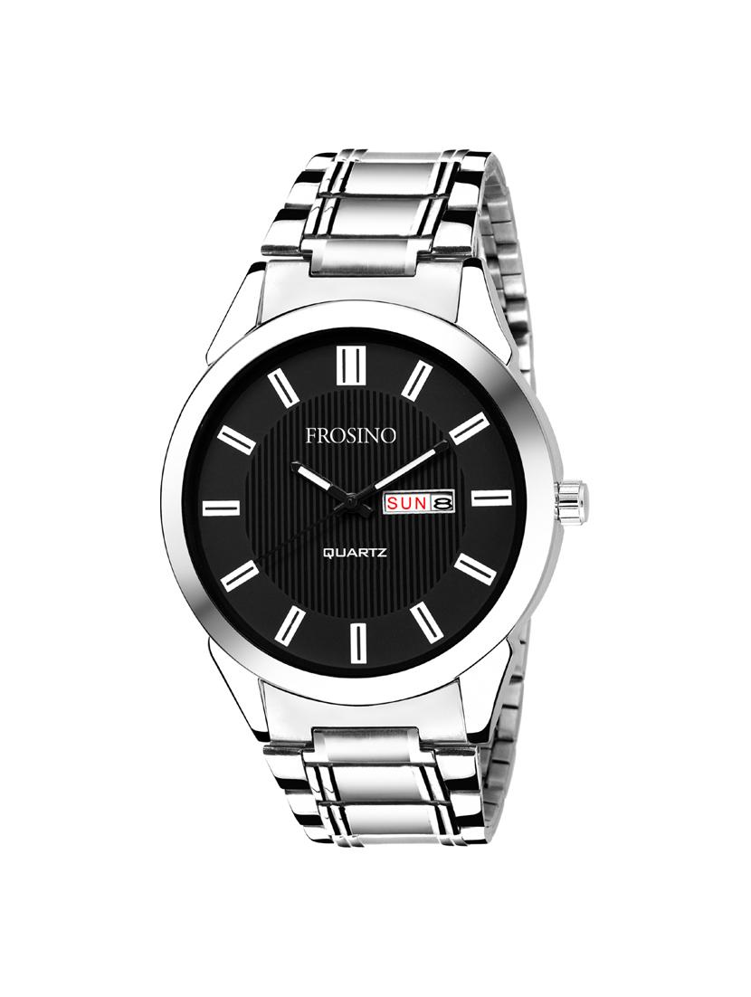silver unique quartz analog casual watch - 15933751 - Zoom Image - 0