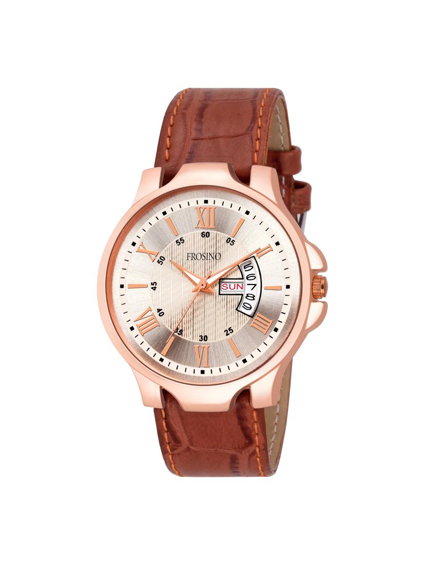 frosino brown strap analog watch - 15933766 - Zoom Image - 0