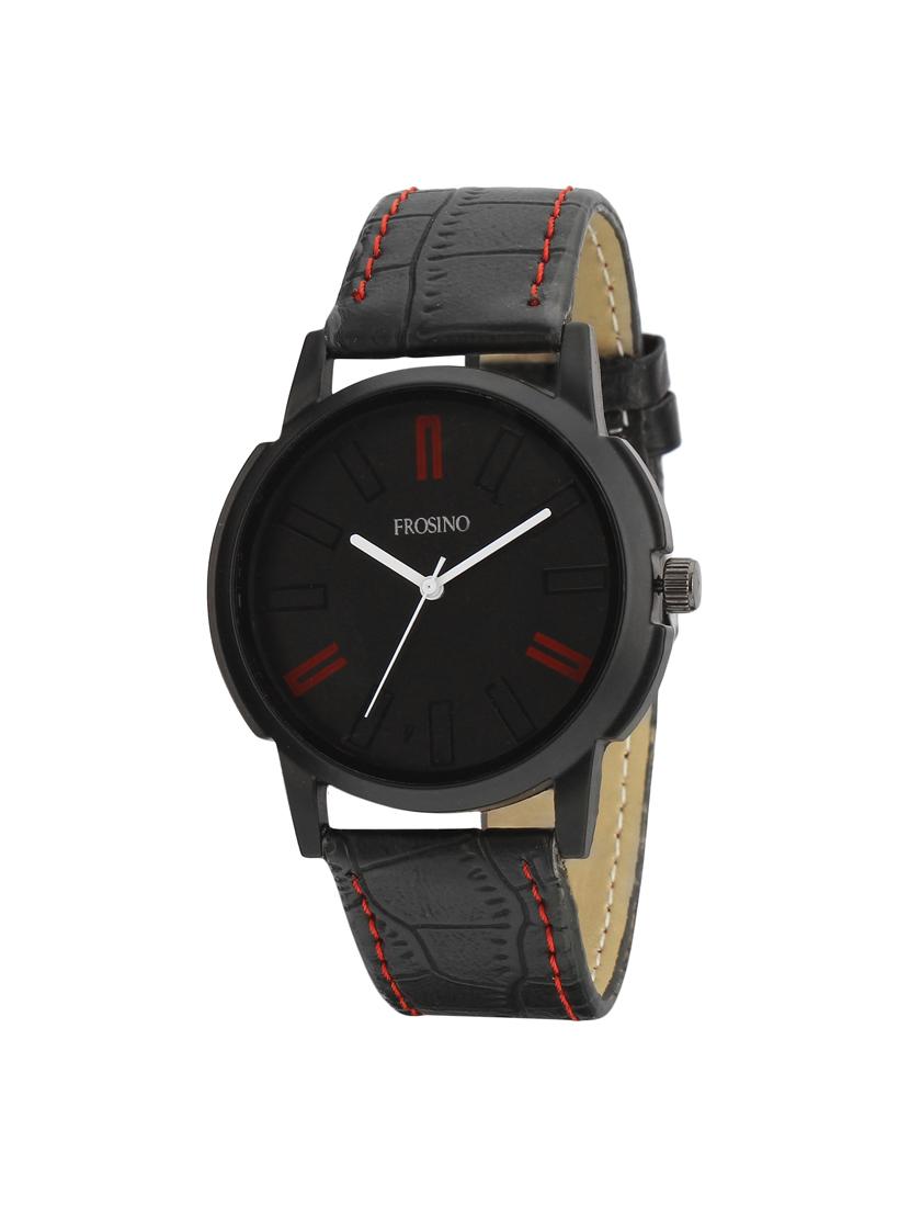 frosino black strap analog watch for boys and men - 15933775 -  Zoom Image - 0