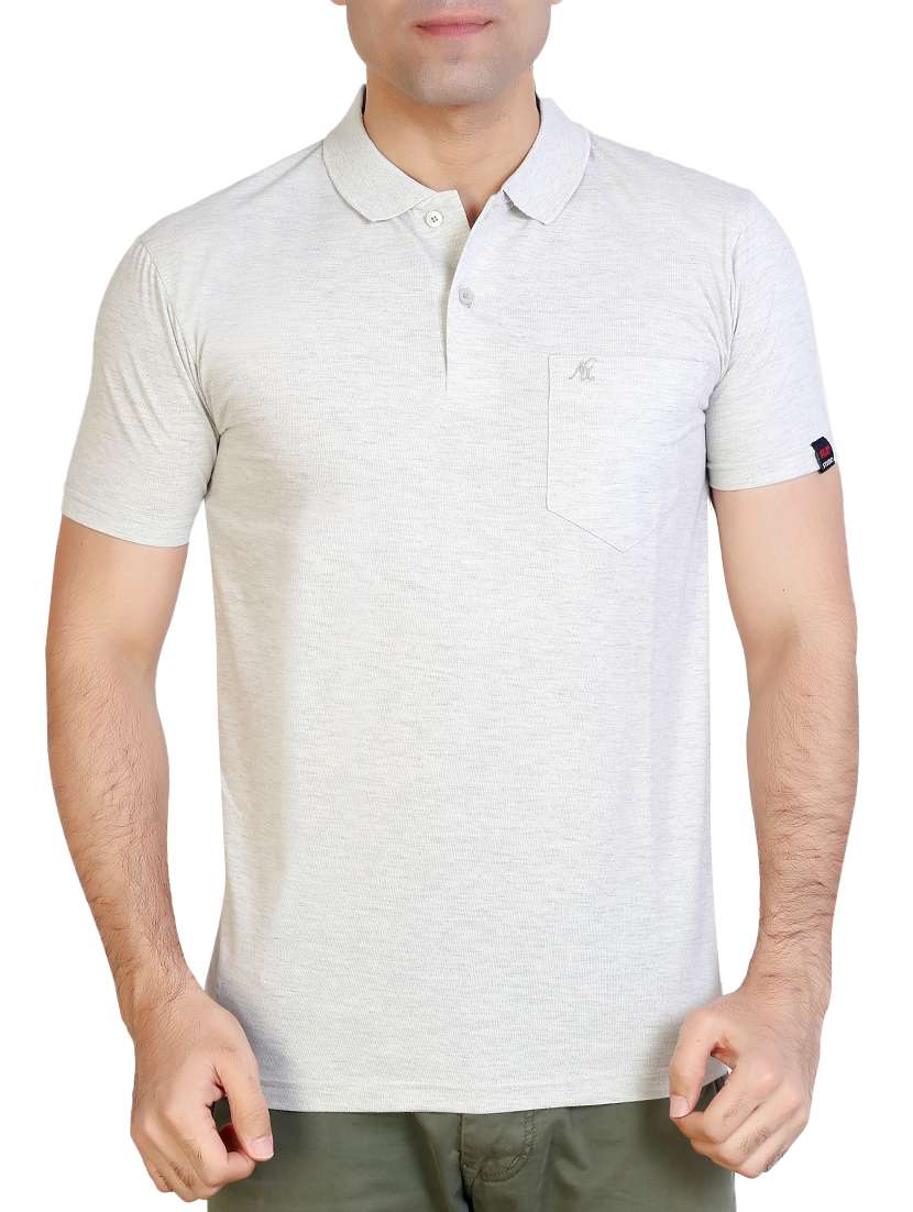 grey solid tshirt