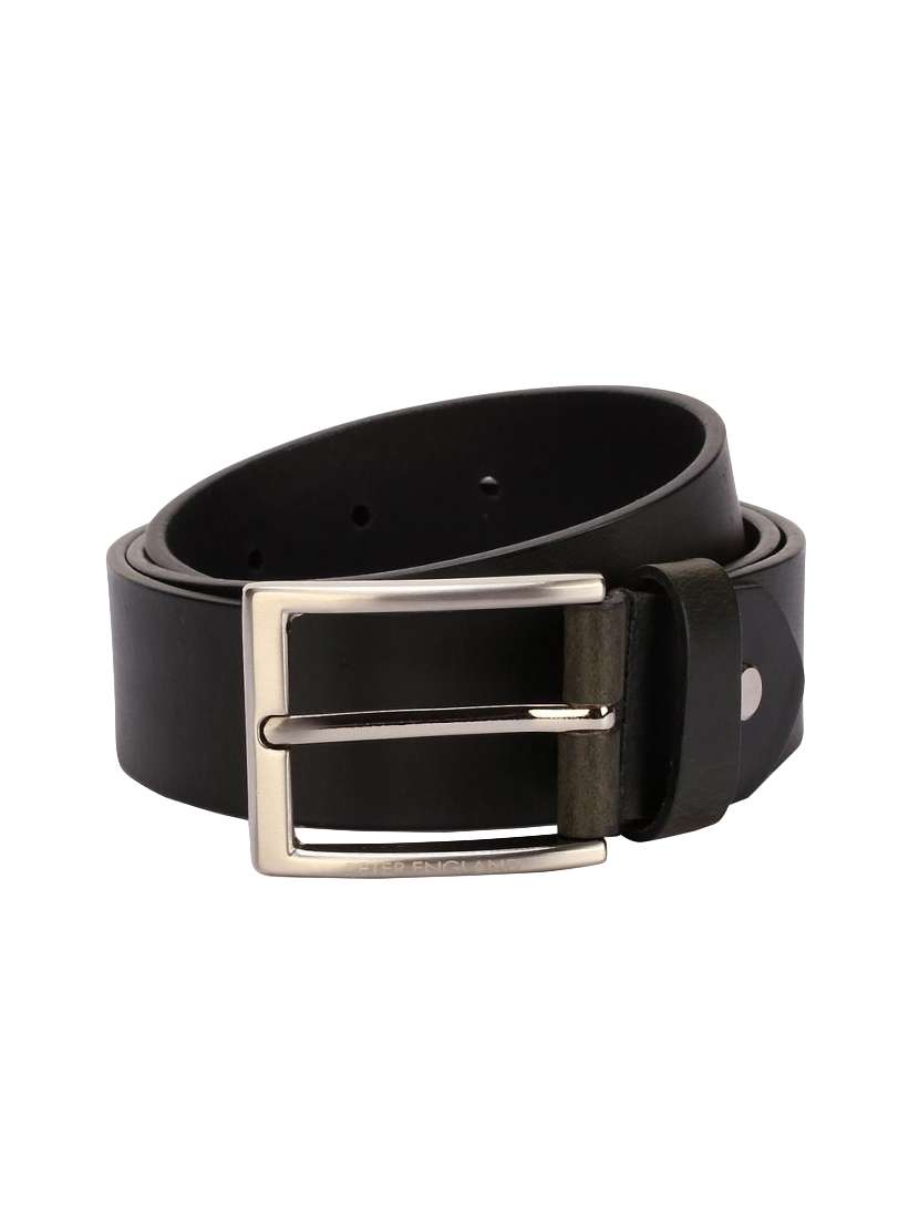black leather belt