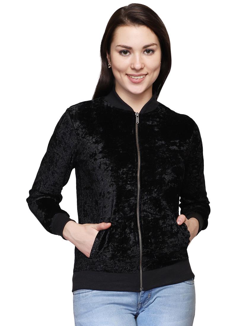 ribbed edge varsity jacket - 15947113 - Zoom Image - 0
