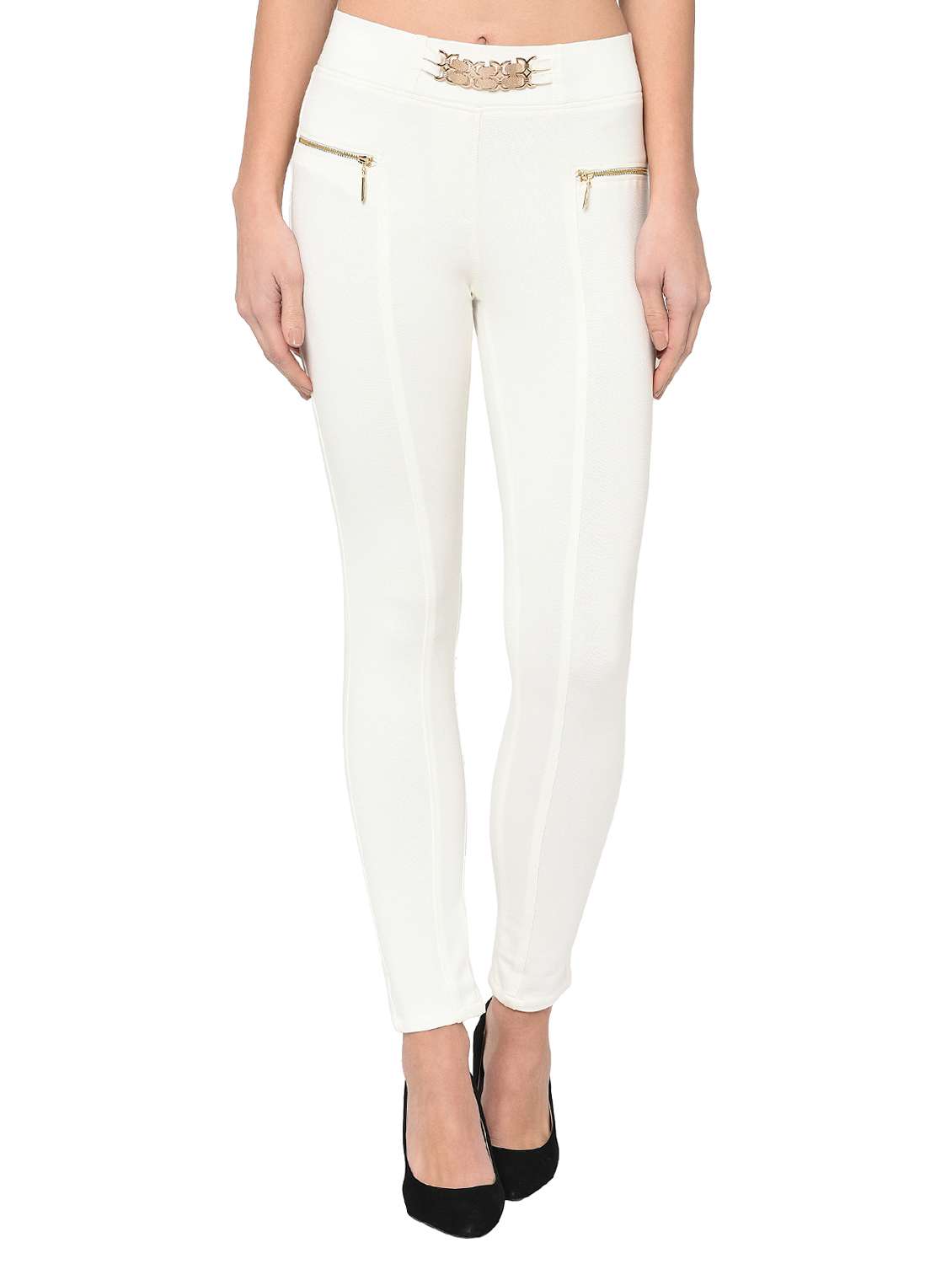 zipper detail high rise jegging - 15947348 - Zoom Image - 0