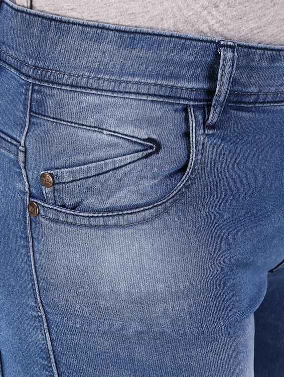 light blue denim washed jeans - 15947370 - Standard Image - 3