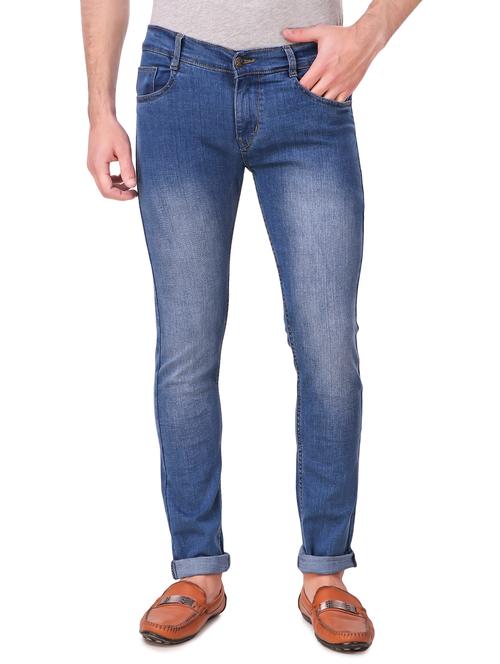 mens slim fit plain jeans - 15948459 - Standard Image - 0