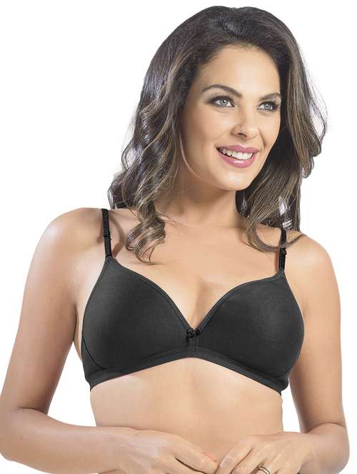 black solid t-shirt bra - 15949697 -  Standard Image - 0