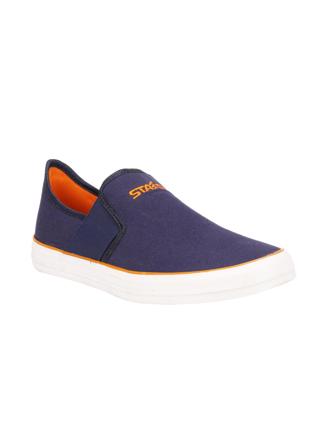 navy canvas casual slip ons - 15951416 - Zoom Image - 0