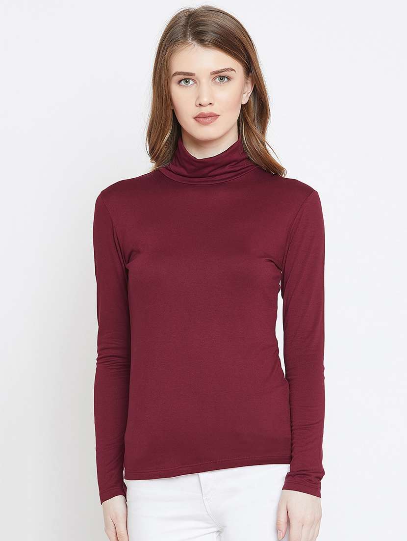 turtle neck long sleeved top