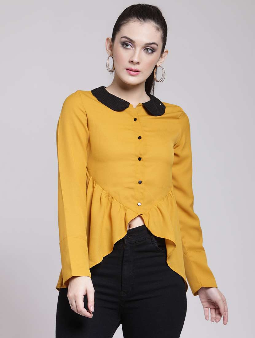 button up high low top