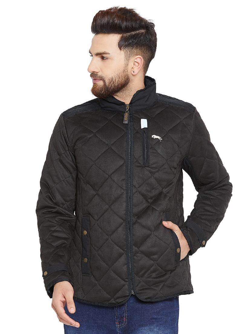 black polyester quilted jacket - 15953569 -  Zoom Image - 0