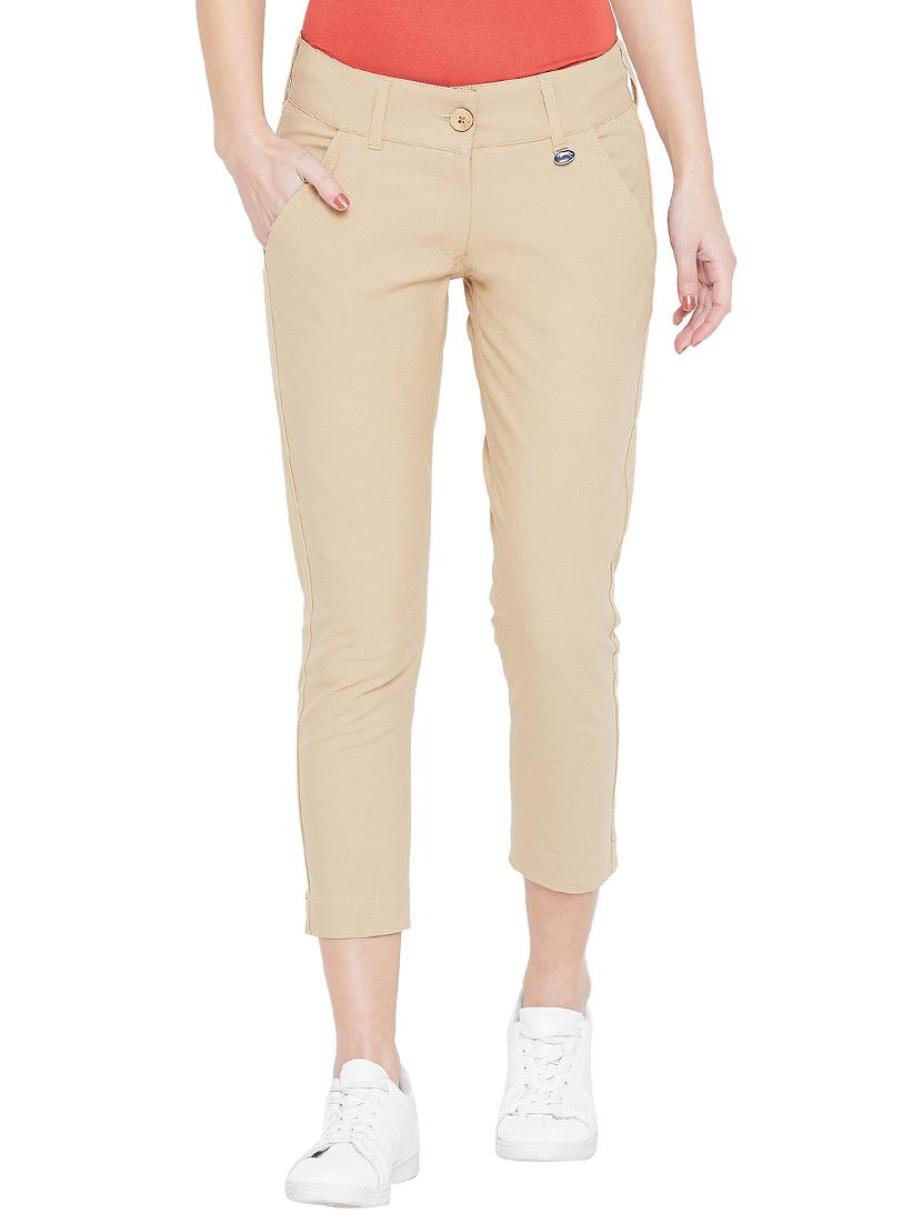 binding detail button closure cropped pant - 15953576 - Zoom Image - 0