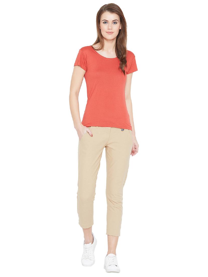 binding detail button closure cropped pant - 15953576 - Standard Image - 3