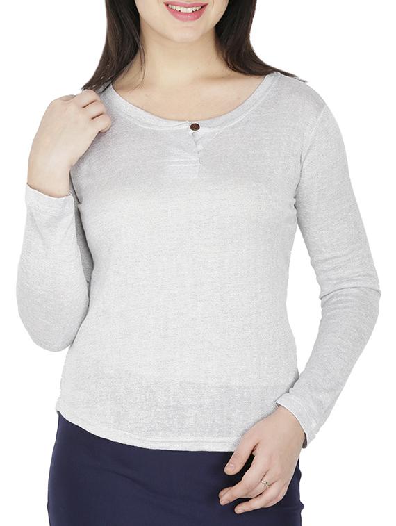 curved hem asymmetric top - 15953622 - Zoom Image - 0