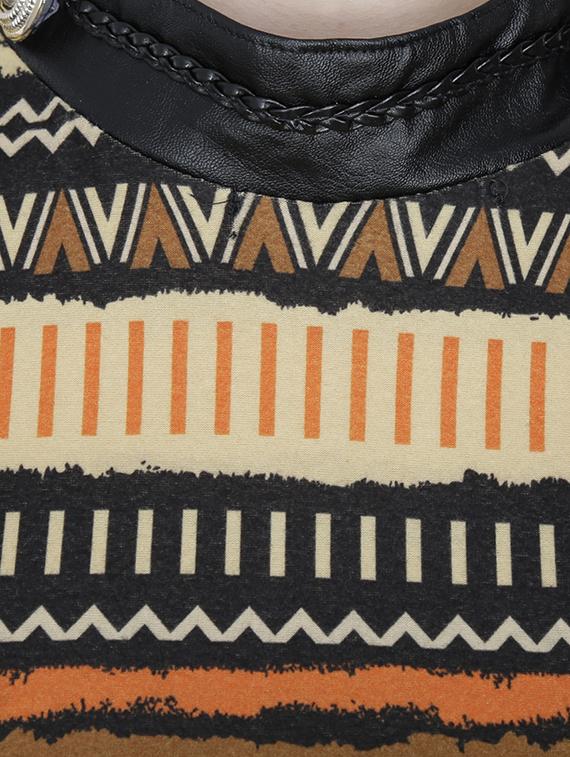 mock neck tribal print top - 15953635 - Standard Image - 3