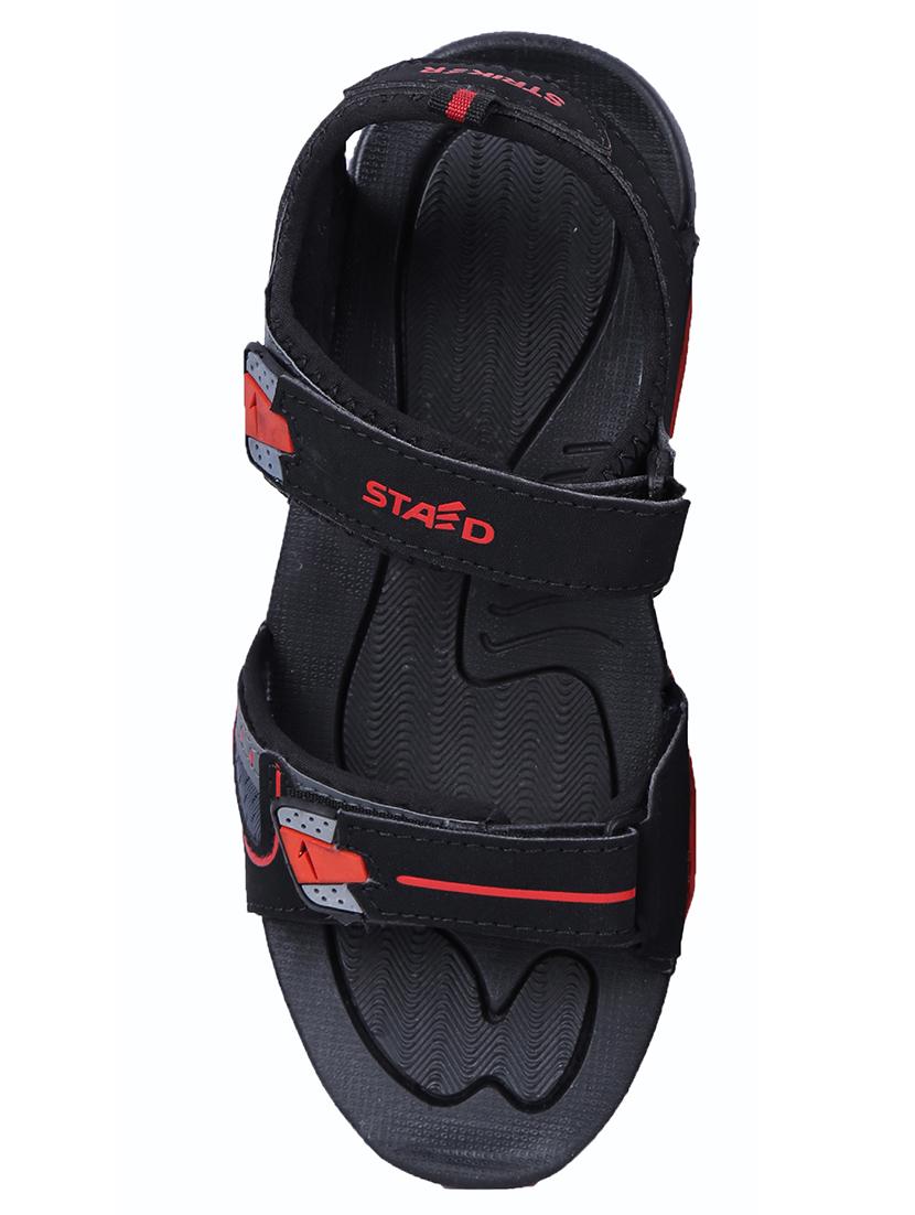 black leatherette back strap floaters - 15956386 - Standard Image - 3