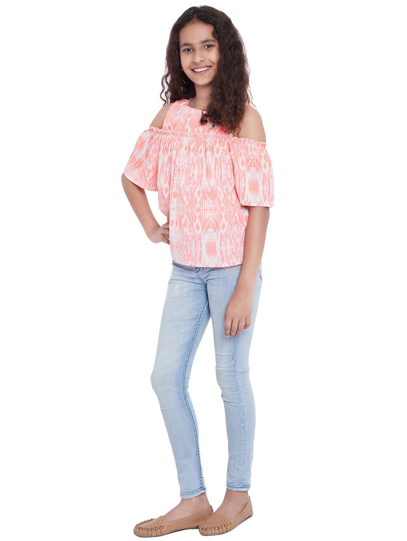 orange polyester top - 15957017 - Standard Image - 3