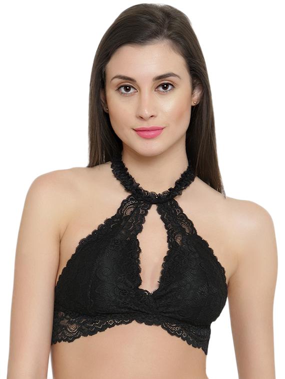 halter neck laced bralette - 15962934 - Zoom Image - 0