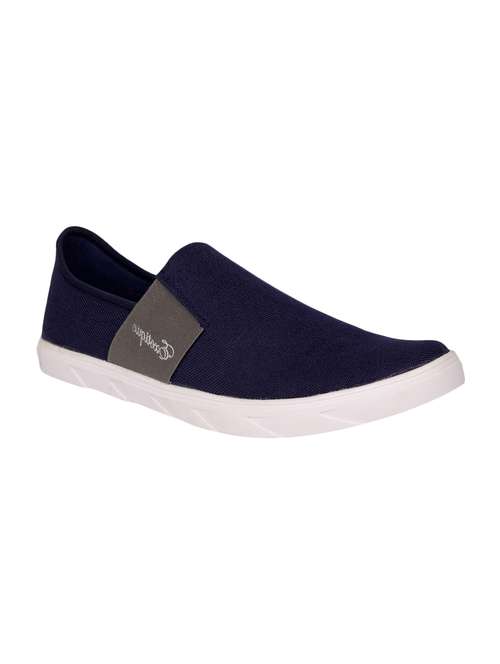 navy canvas casual slip ons - 15963630 -  Standard Image - 0