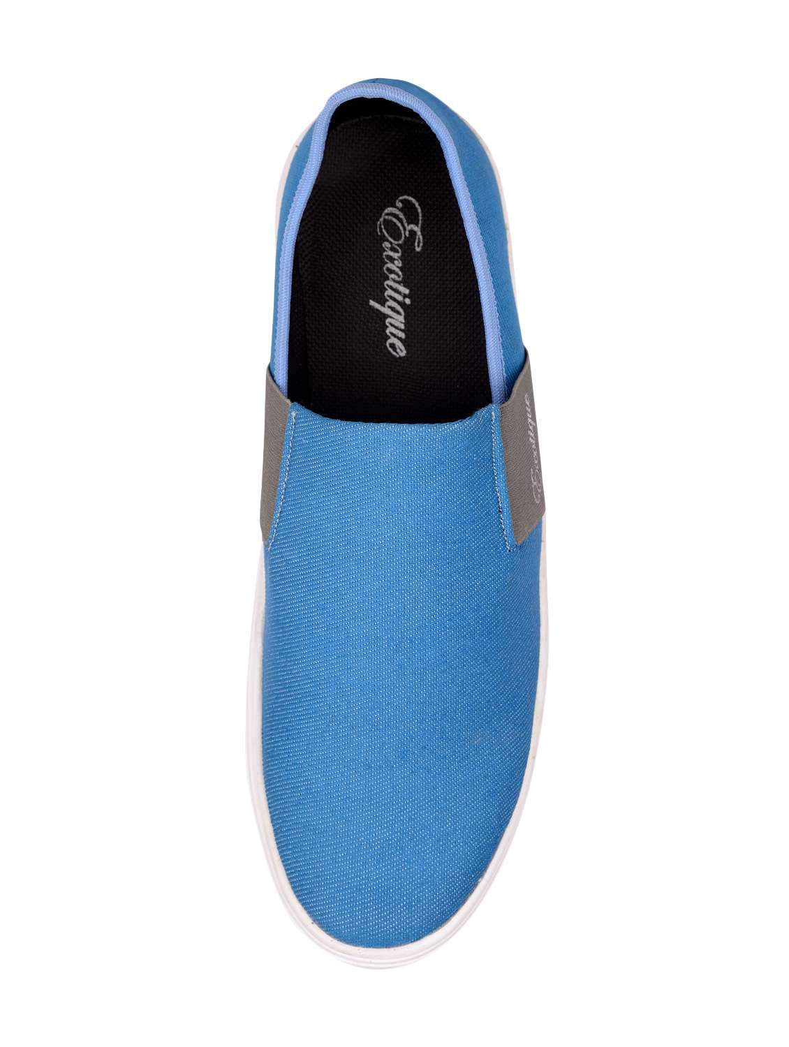 blue canvas casual slip ons - 15963631 -  Standard Image - 3