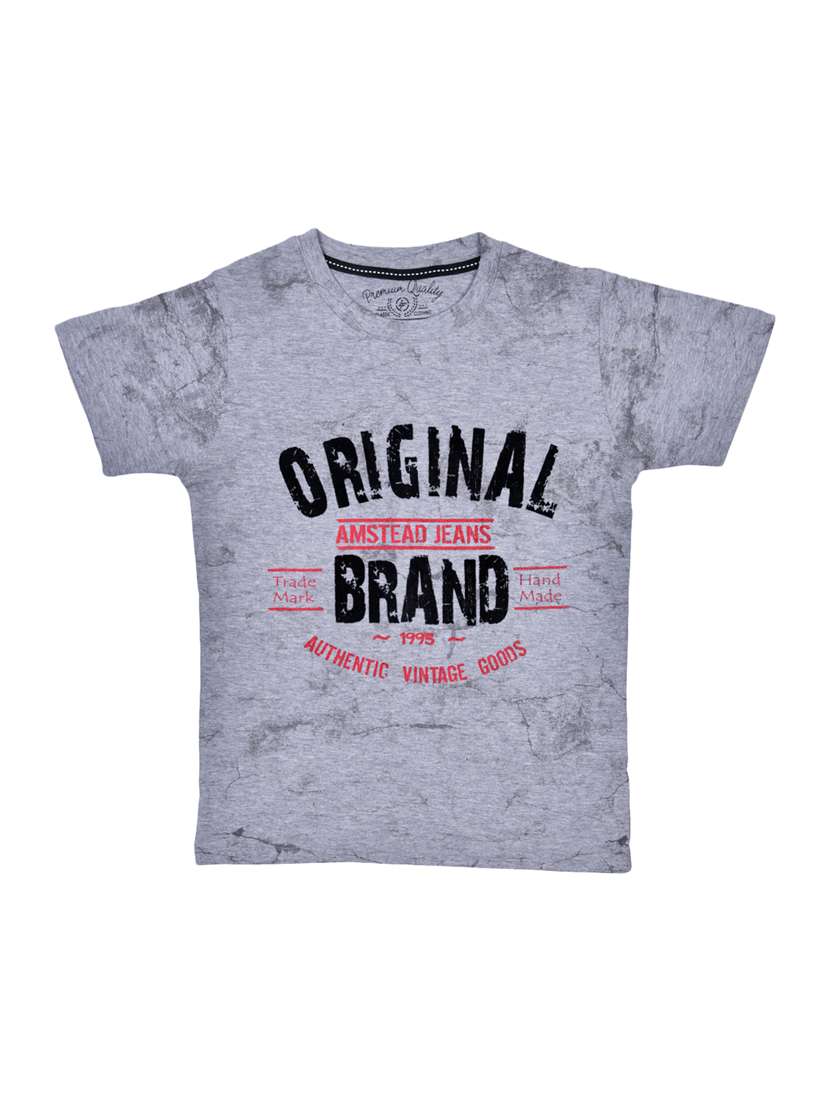 grey cotton tshirt - 15964676 - Zoom Image - 0