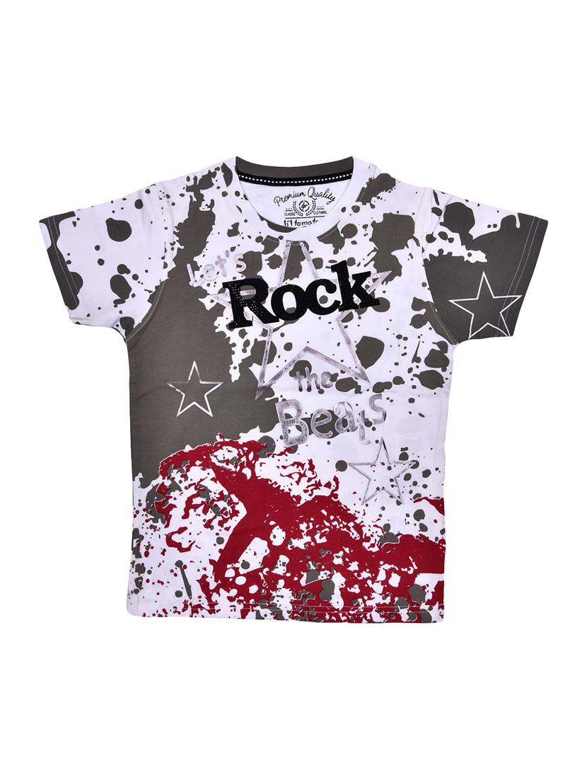 round neck graphic print-shirt - 15964684 - Zoom Image - 0