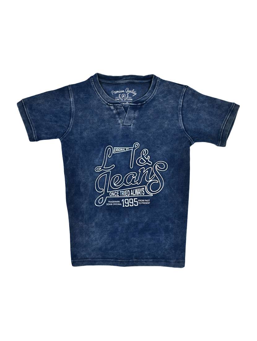 blue cotton tshirt - 15964691 - Zoom Image - 0