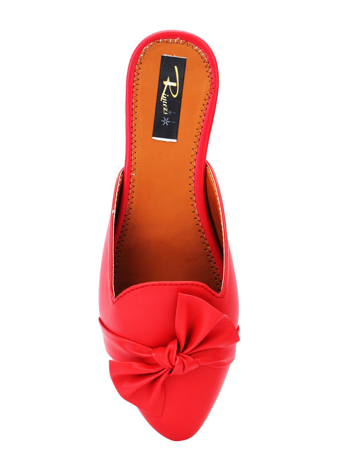 red slip on mules - 15967716 - Standard Image - 3