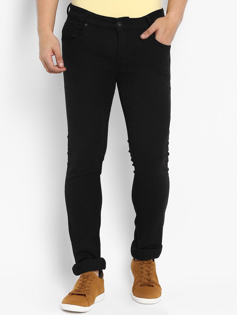 black plain denim jeans - 15968347 -  Zoom Image - 0