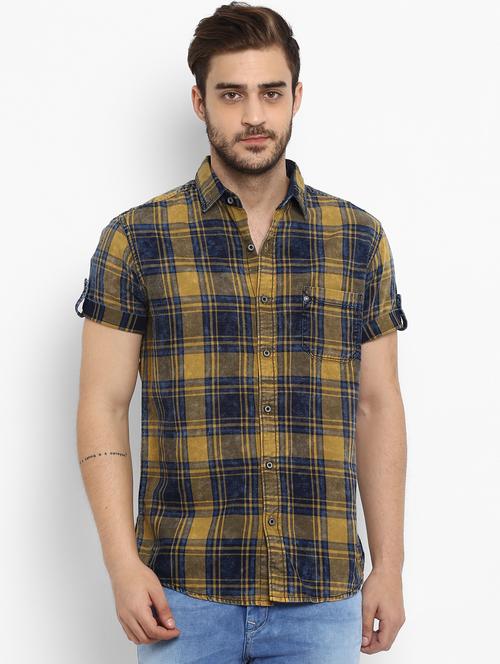 multicolor checkered casual shirt - 15968429 -  Standard Image - 0