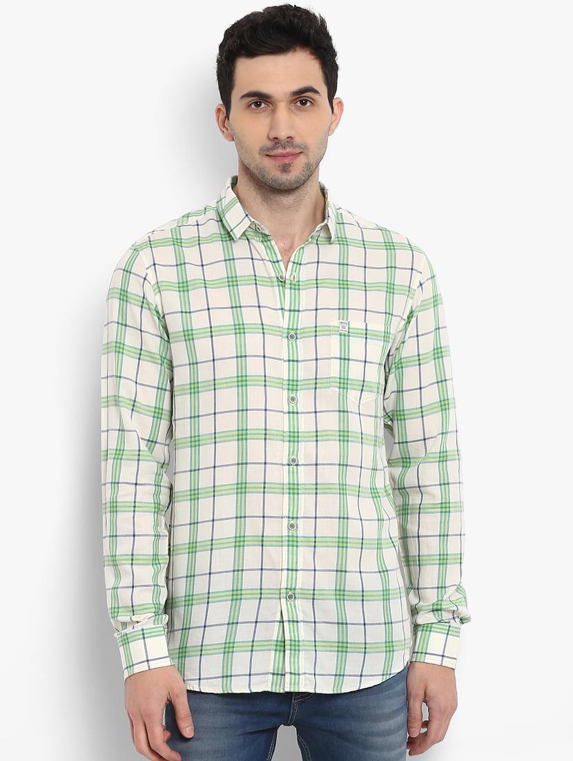 green checkered casual shirt - 15968449 - Zoom Image - 0