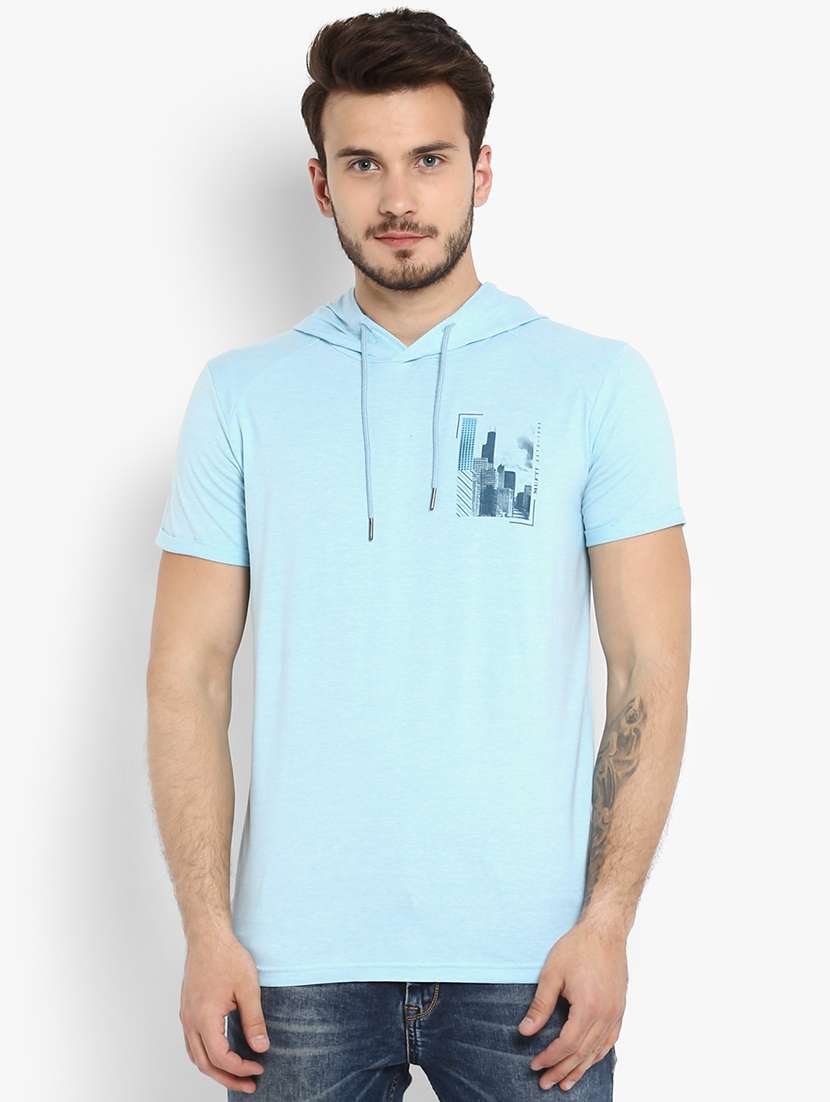 blue printed t-shirt - 15968561 -  Zoom Image - 0