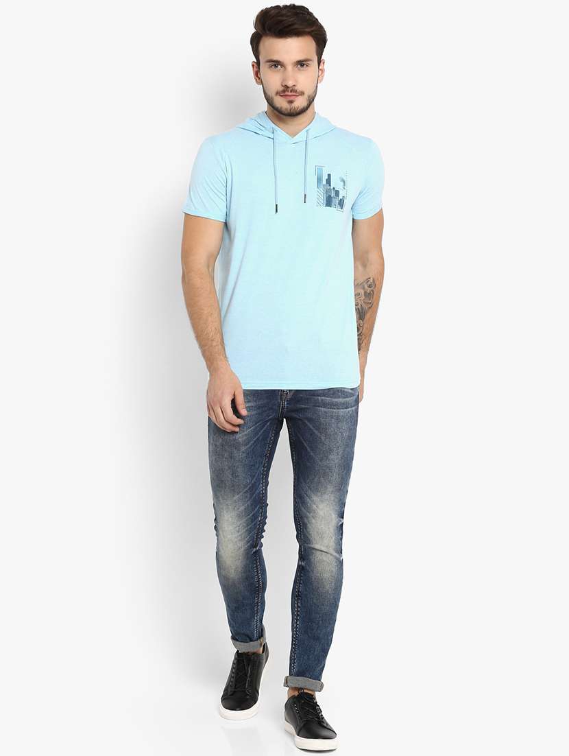 blue printed t-shirt - 15968561 - Standard Image - 3