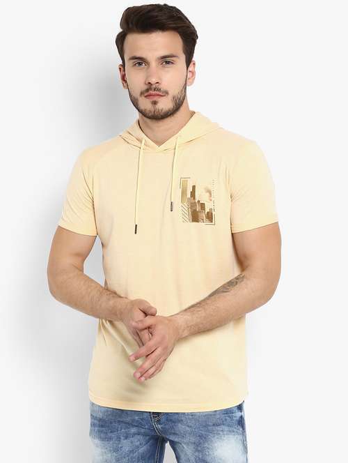 yellow printed t-shirt - 15968562 - Standard Image - 0