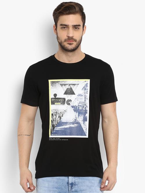 black printed t-shirt - 15968566 -  Standard Image - 0