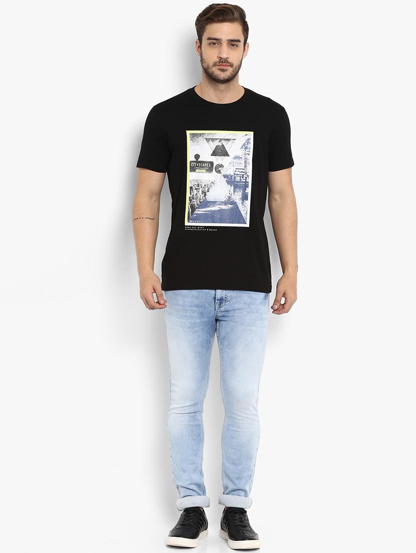 black printed t-shirt - 15968566 - Standard Image - 3