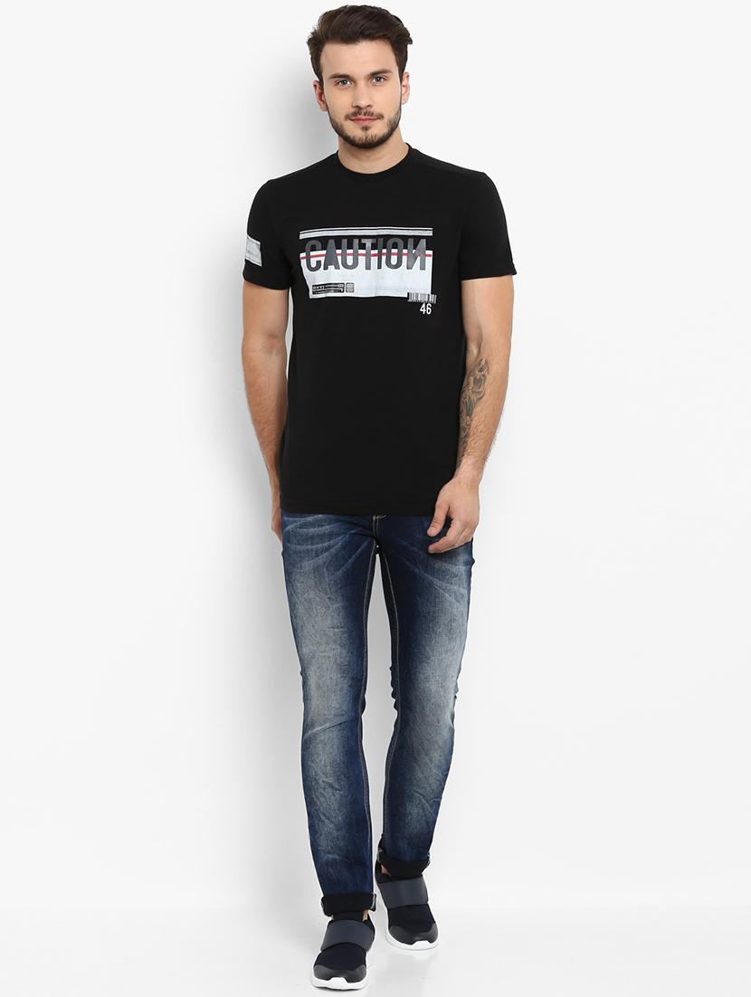 black typographic t-shirt - 15968584 - Standard Image - 3