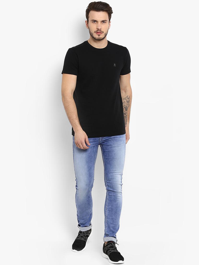 black solid t-shirt - 15968587 - Standard Image - 3