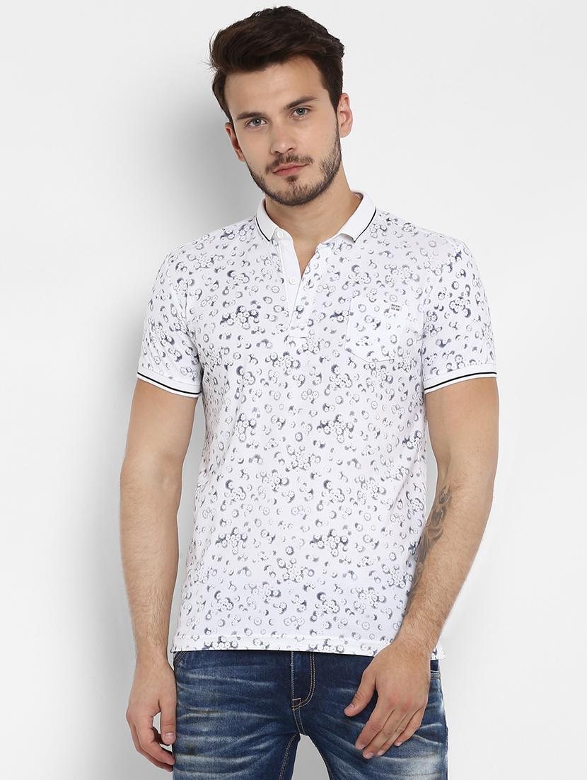 white floral printed t-shirt - 15968606 -  Zoom Image - 0