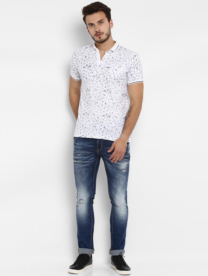 white floral printed t-shirt - 15968606 - Standard Image - 3