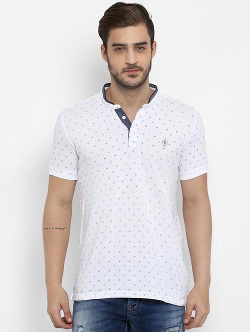 white printed t-shirt - 15968614 - Standard Image - 0