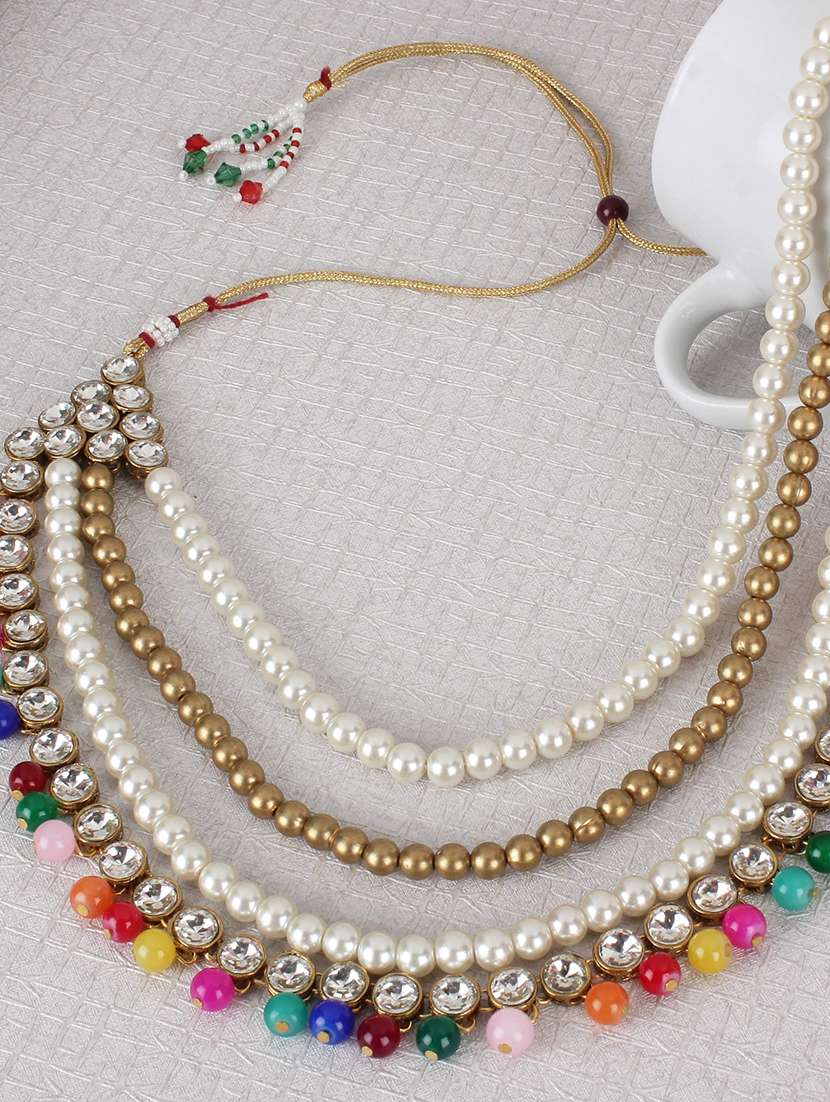 gold brass  necklace