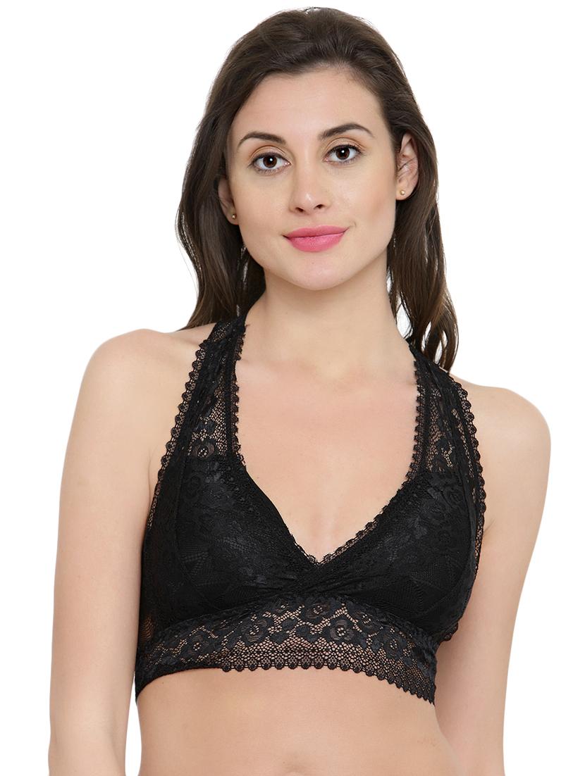 halter neck lacy bralette - 15971848 -  Zoom Image - 0