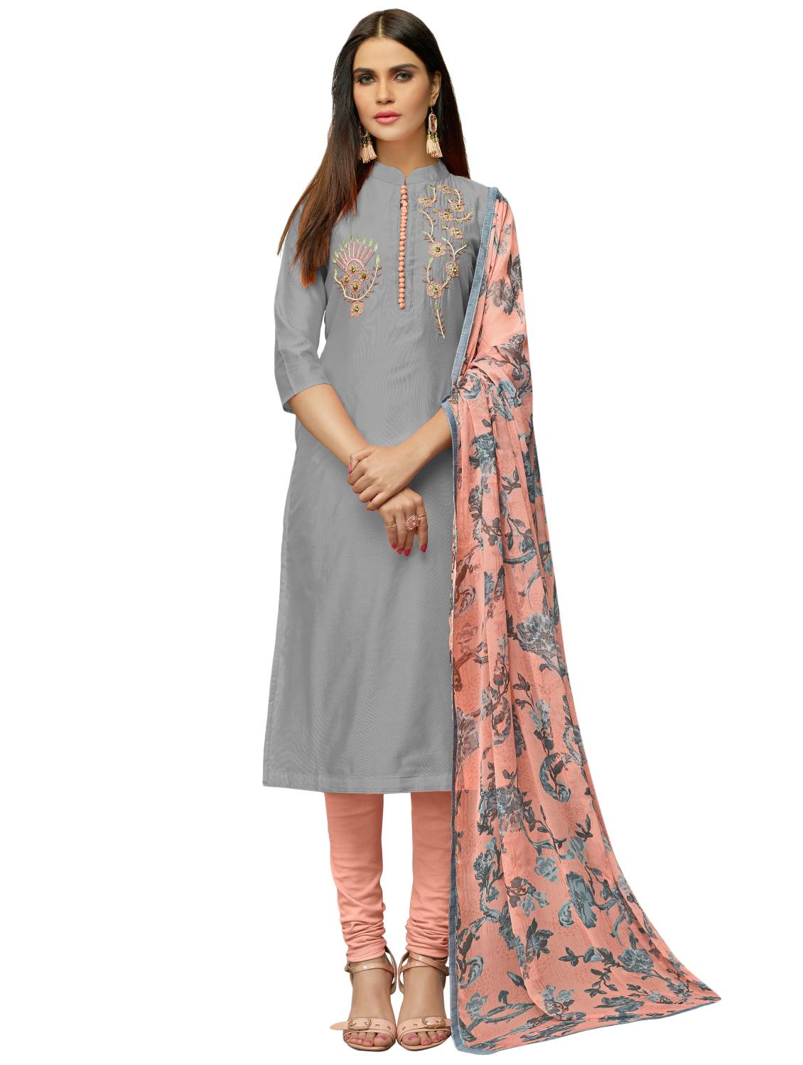 embroidered unstitched suit - 15974895 -  Zoom Image - 0