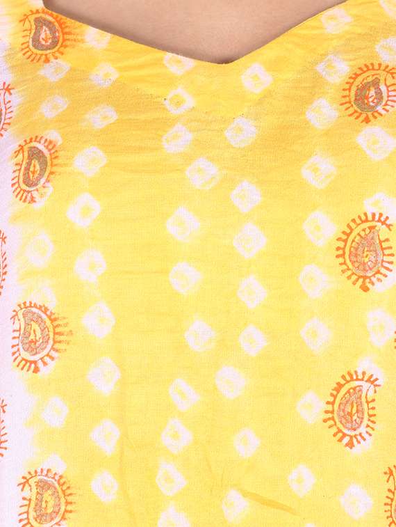 Block Printed Unstitched Suit - 15978823 -  Standard Image - 3